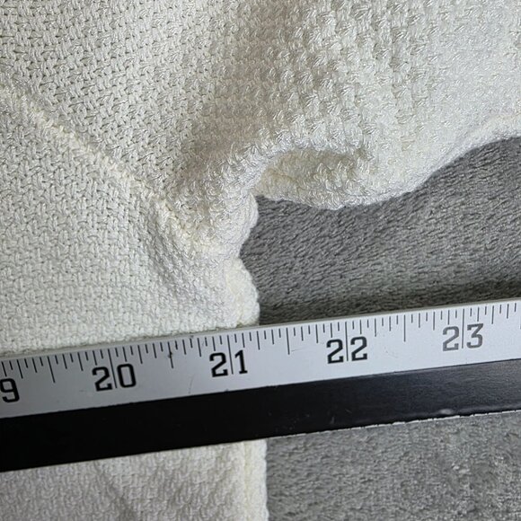 Womens White Pretty Garden Shirt Button Down Short Sleeve Viscose Blend Size L - Picture 6 of 8